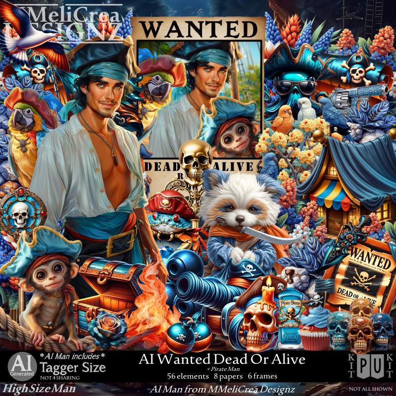 (image for) AI PU - Wanted Dead Or Alive (PU/TS/PNG)